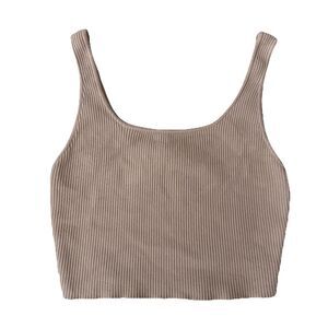 House of Harlow 1960 Trendy Rib Knit Sleeveless Crop Tank Top Womens Medium